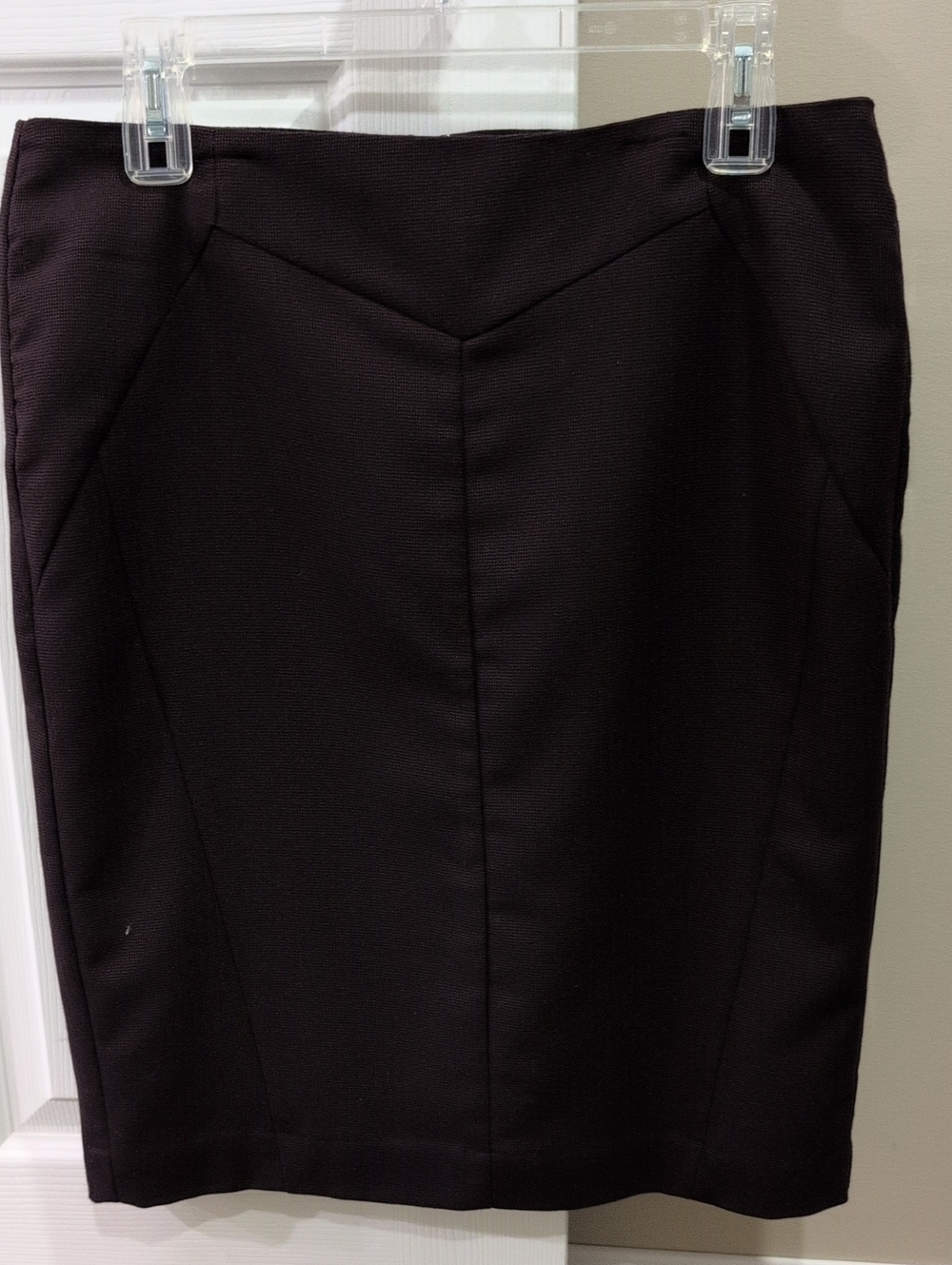 Classic Wine/Plum Colored Pencil Skirt - Women's
